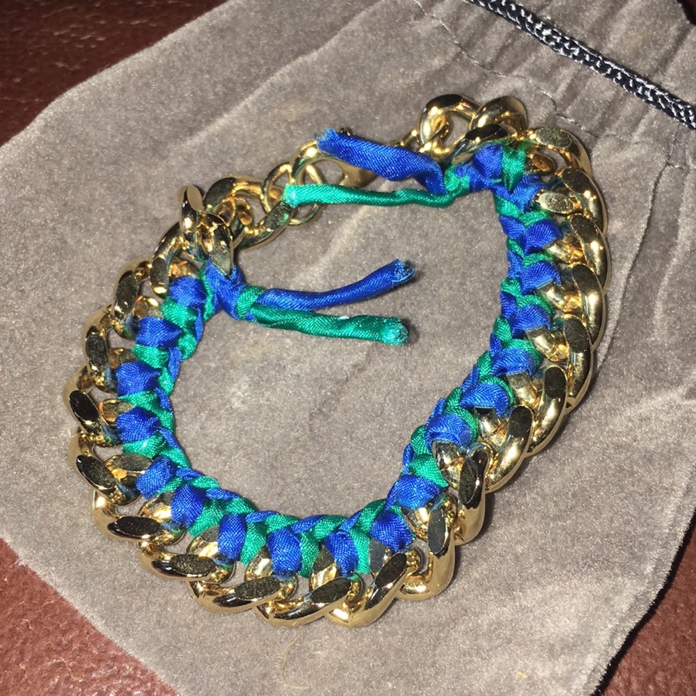 Ariel Gordon silk bracelet with jewelry bag